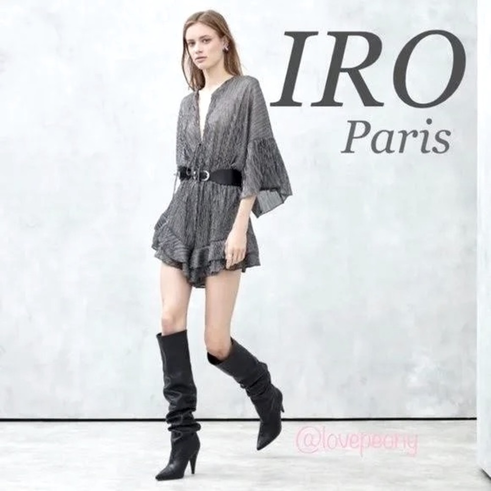 IRO Aeolus Romper in Silver Metallic